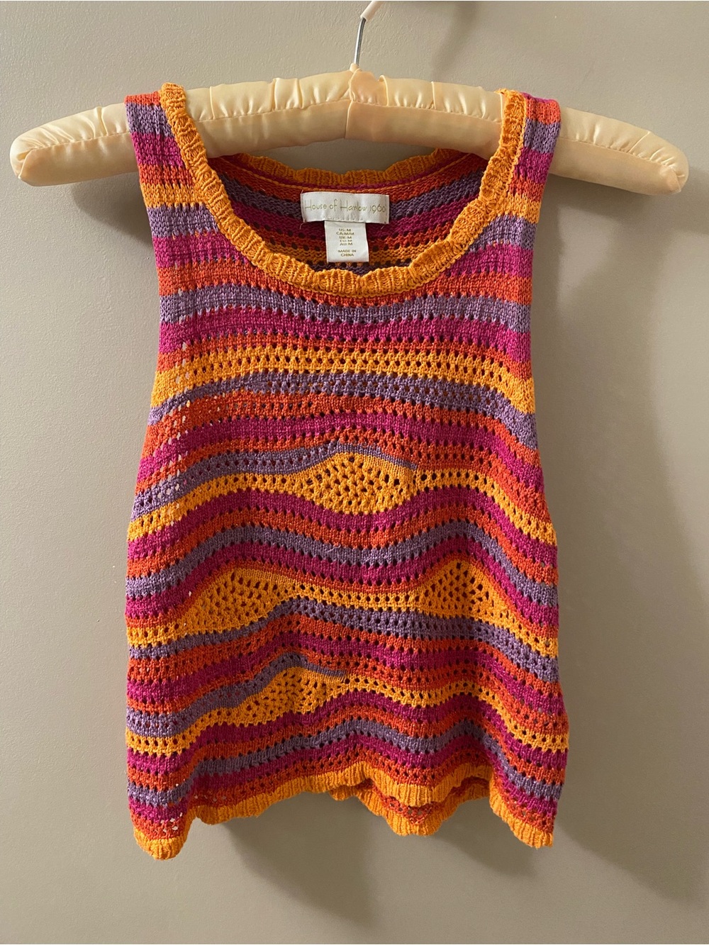 House of Harlow 1960 Crochet Tank Top